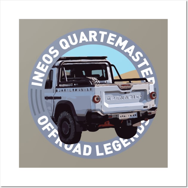 4x4 Offroad Legends: Ineos Grenadier Quartermaster Wall Art by OFFROAD-DESIGNS